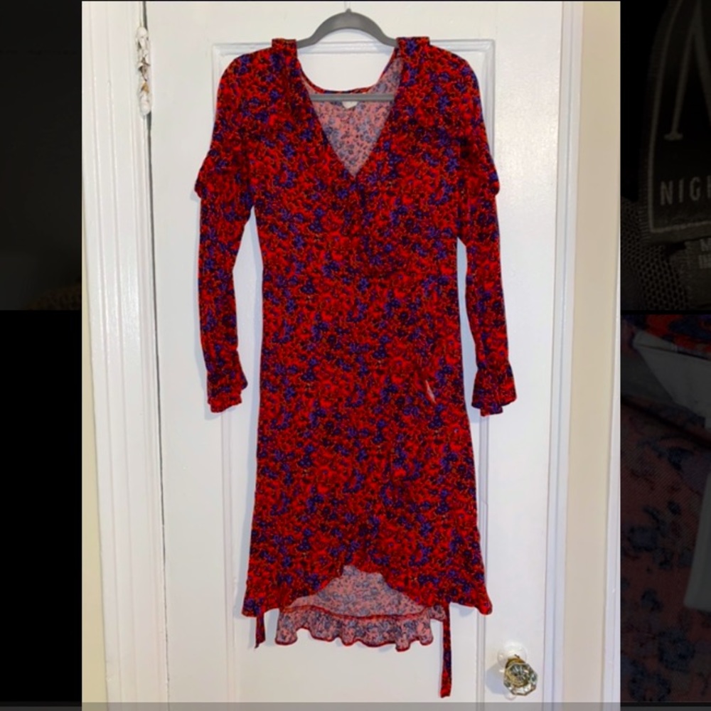 H&M Floral Cross Front Dress